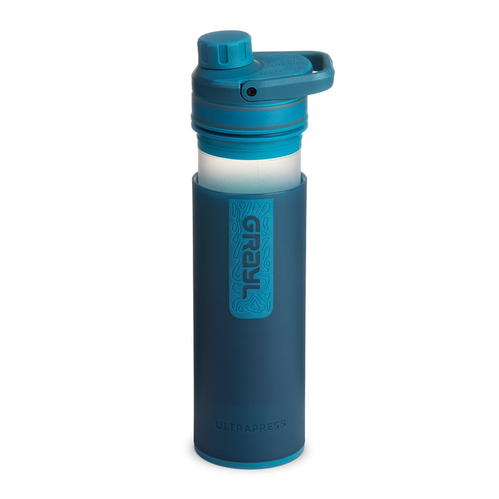 Best top rated Grayl UltraPress Filter and Purifier Water Bottle – 16.9 Fluid Ounces | Nature Edition | Forest Blue | Purifying Press View