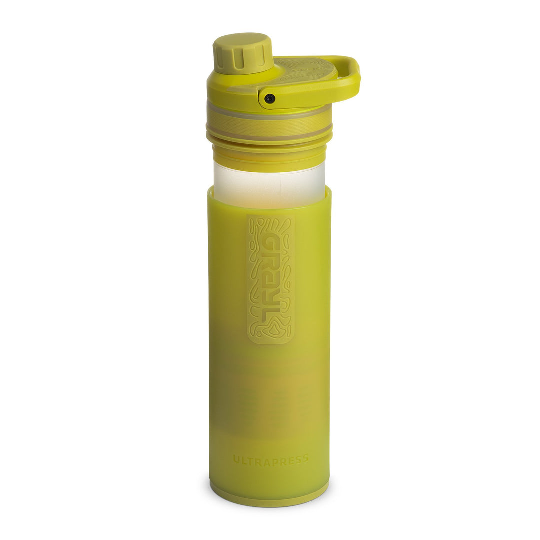 Best top rated Grayl UltraPress Filter and Purifier Water Bottle – 16.9 Fluid Ounces | Nature Edition | Forager Moss | Purifying Press View